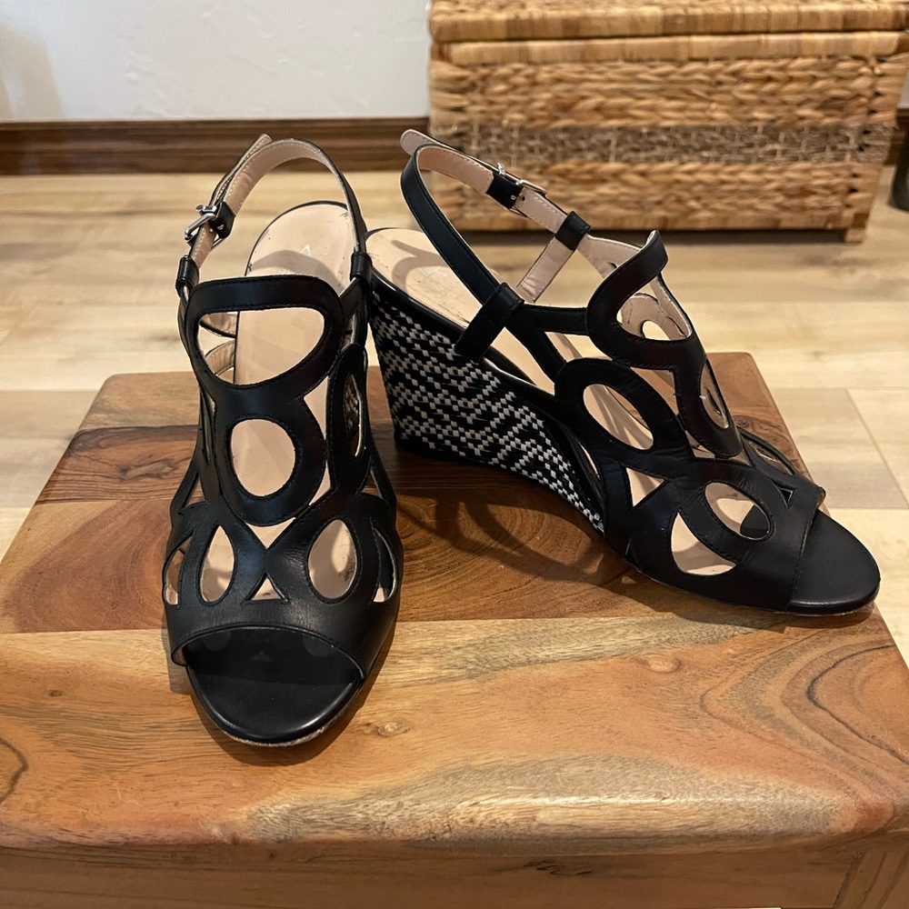 Aquatalia Vero Cuoio Wedges Sandal - Size 9